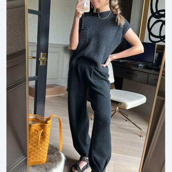 Free People Freya Sweater Set Small Black Charcoal Combo - Picture 2 of 10